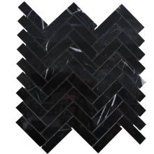 CIOT COLLECTION NERO MARQUINA ARROW M 3/4x3 POLISHED (0.81 SF/SHT)  MTLTZANMAP