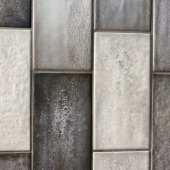 QUAYSIDE GREY 3.9x7.9 HIGHLY VARIGATED WALL TILE  IRSQUAY04080000GREY0