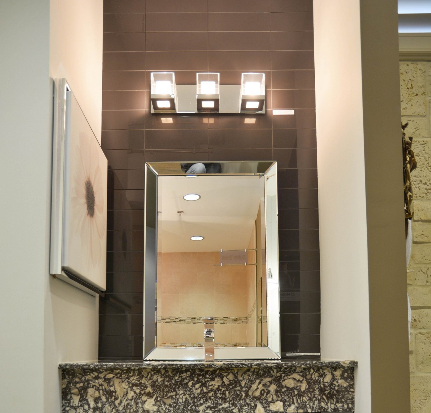 Glazed Tile Vanity Surround