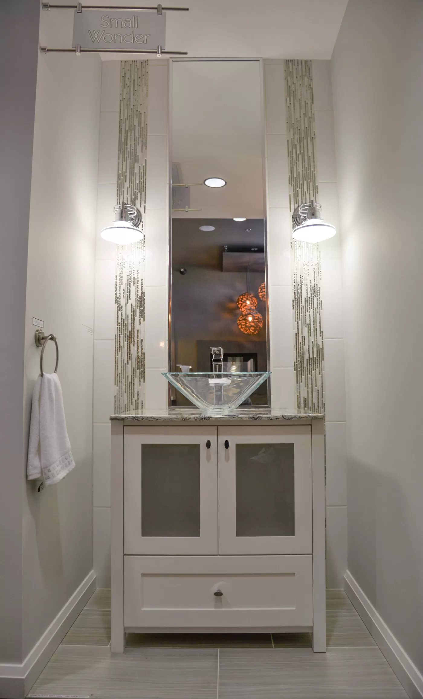 Bathroom Tiled Accent Wall