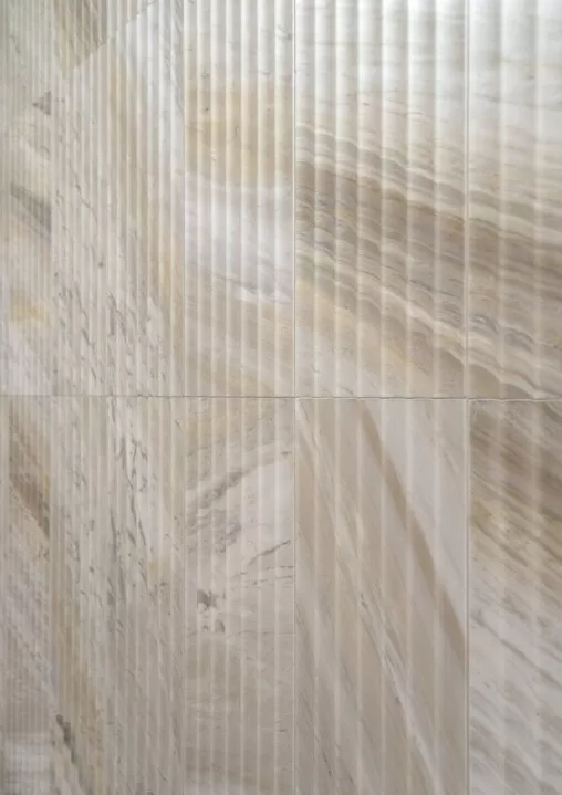 Concave Marble Backsplash