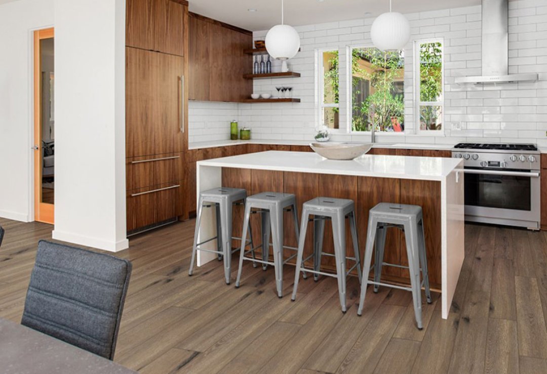 Woodlook Tile in Kitchen