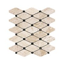 MARBLE IMPERO REALE 12x12 HONED CLIPPED DIAMOND MOSAIC  5001-0059-0