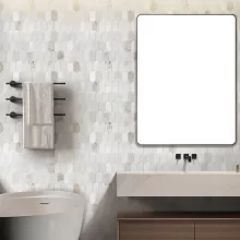 COASTLINE MARBLE MOSAIC VALENTINO BIANCO 12x12 HONED  111200