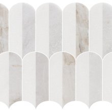 COASTLINE 2 TONE MARBLE MOSAIC ICE 12x12 HONED W/POLISHED ACCENTS  111500