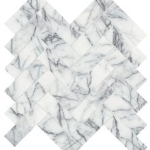 MARBLE LILAC VOLTA 1.25x4 HERRINGBONE MOSAIC 5001-0330-0