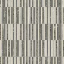 MARBLE UTOPIO STACKED TERRA 11.81x11.65 MOSAIC 5001-0431-0