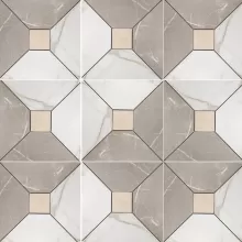 MAJESTIC NERO/ORO/CENERE 12x12 MOSAIC LF.MJ.ORC.1212.SQMOS