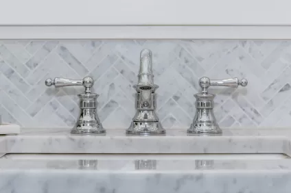 Contemporary Bathroom Accent Wall