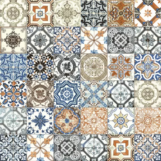 MARRAKESH COLOUR MIX MATTE 8x8 PORCELAIN 4500-0356-0