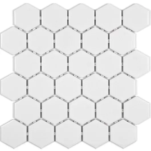 ONTARIO HEXAGON SNOW WHITE 2x2 MATTE  OD.ON.SWT.02.HEX.MT