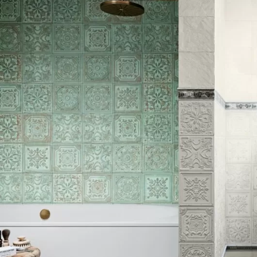 (disco) APARICI GATSBY WALL TILE GREEN TIN MATTE 8x8 5 RANDOM MIX (FULL BOXES) GAGRTI