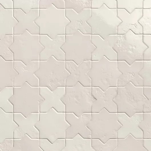MALTA CROSS SNOW GLOSSY 6x6 MUST BE ORDERED WITH STAR  .