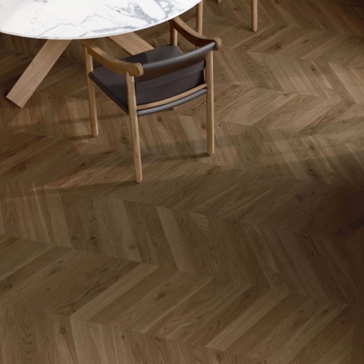 ELISIR ROYAL CASTANO 3x18 CHEVRON MATTE  CROELIS0318MACHCAST0