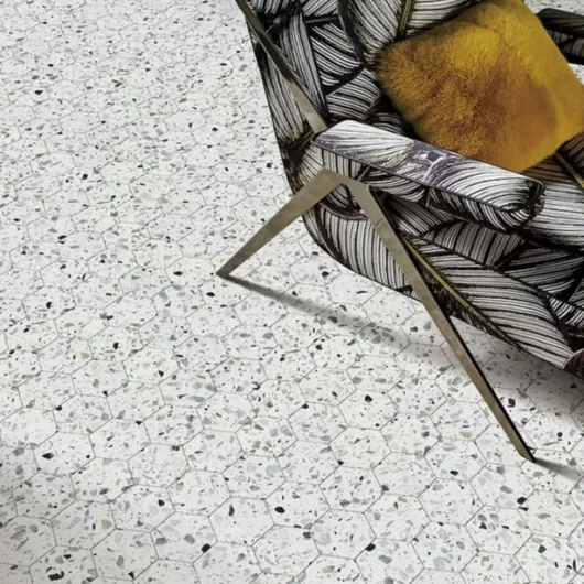 ALLEGRO TERRAZZO MENTA 3x3 HEXAGON MOSAIC 330202