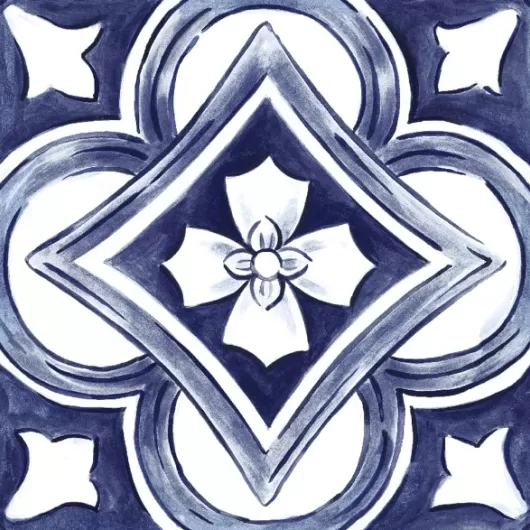 AMURI MAIOLICA TAPPETO 1 DECORO 8x8 GLOSSY RC8G
