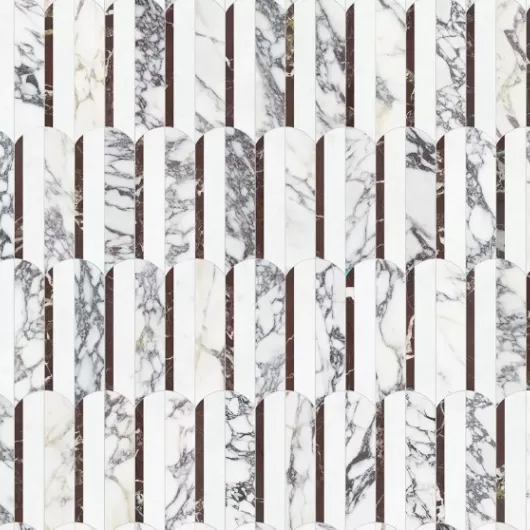 MARBLE UTOPIO HYDROS ORCHID 11.93x10.47 MOSAIC 5001-0406-0