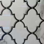 MAYFAIR CALACATTA ORO HD ARABESQUE 11.81x11.81 (DNR) POLISHED MOSAIC  4501-0127-1