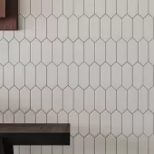 SOHO PICKET VINTAGE GREY 2x5 GLOSSY MOSAIC  4501-0481-0