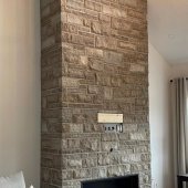 MASONRY BRUCE BLEND LIMESTONE MIXED CRATE .x 70/30 BROWN/ERAMOSA SOLD BY SF MBE-SB