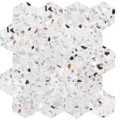 ALLEGRO TERRAZZO CEMENTO 3x3 HEXAGON MOSAIC 330303