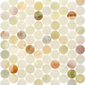 ORCHID ONYX 1.25x1.25 PENNY ROUNDS POLISHED 550111