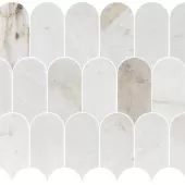 COASTLINE MARBLE MOSAIC VALENTINO BIANCO 12x12 HONED  111200