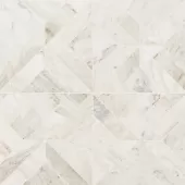 MARBLE ARABESCATO VENATO ARGYLE HONED 12x12 MOSAIC SMOT-ARAVEN-ARGH