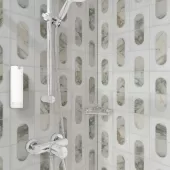 BIANCO DOLOMITE MODERNO .x. POLISHED MARBLE MOSAIC SMOT-BIANDOL-MODP
