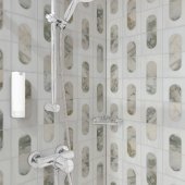 BIANCO DOLOMITE MODERNO .x. POLISHED MARBLE MOSAIC SMOT-BIANDOL-MODP